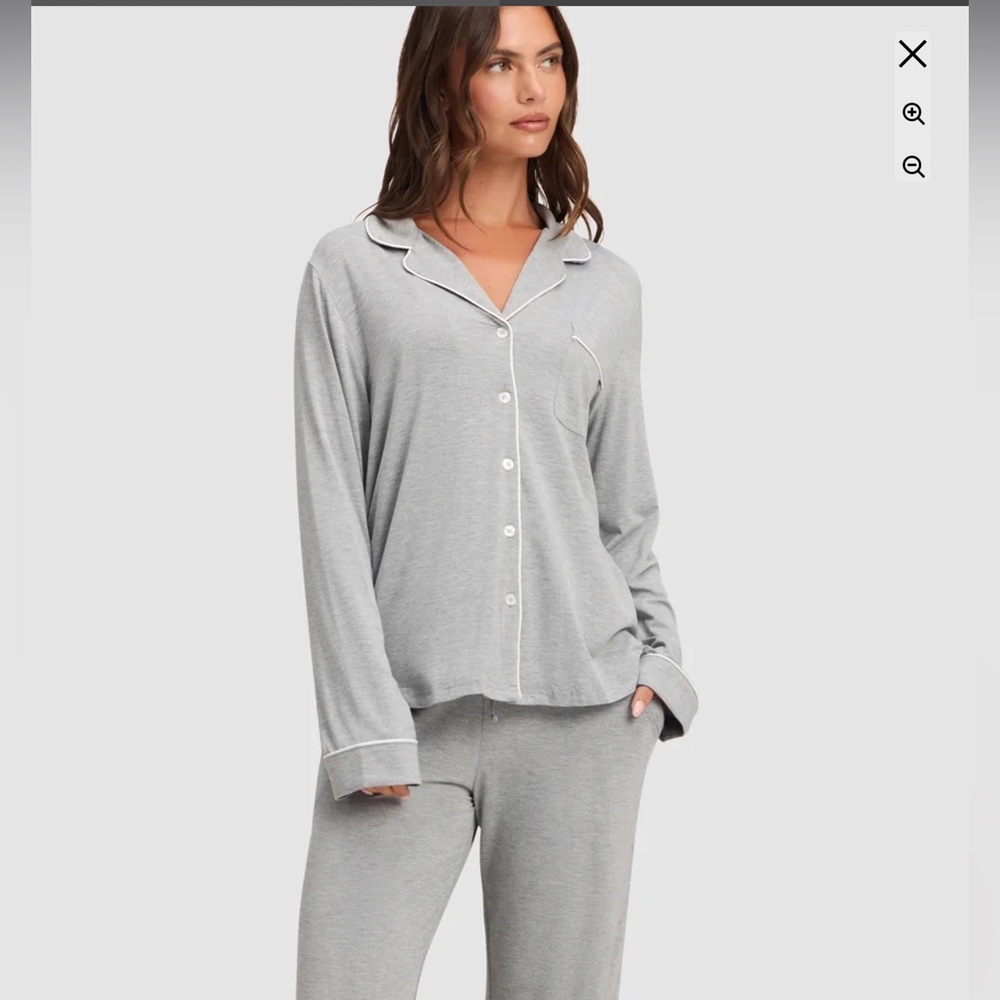 Cozy Earth Stretch-Knit Pajama Top